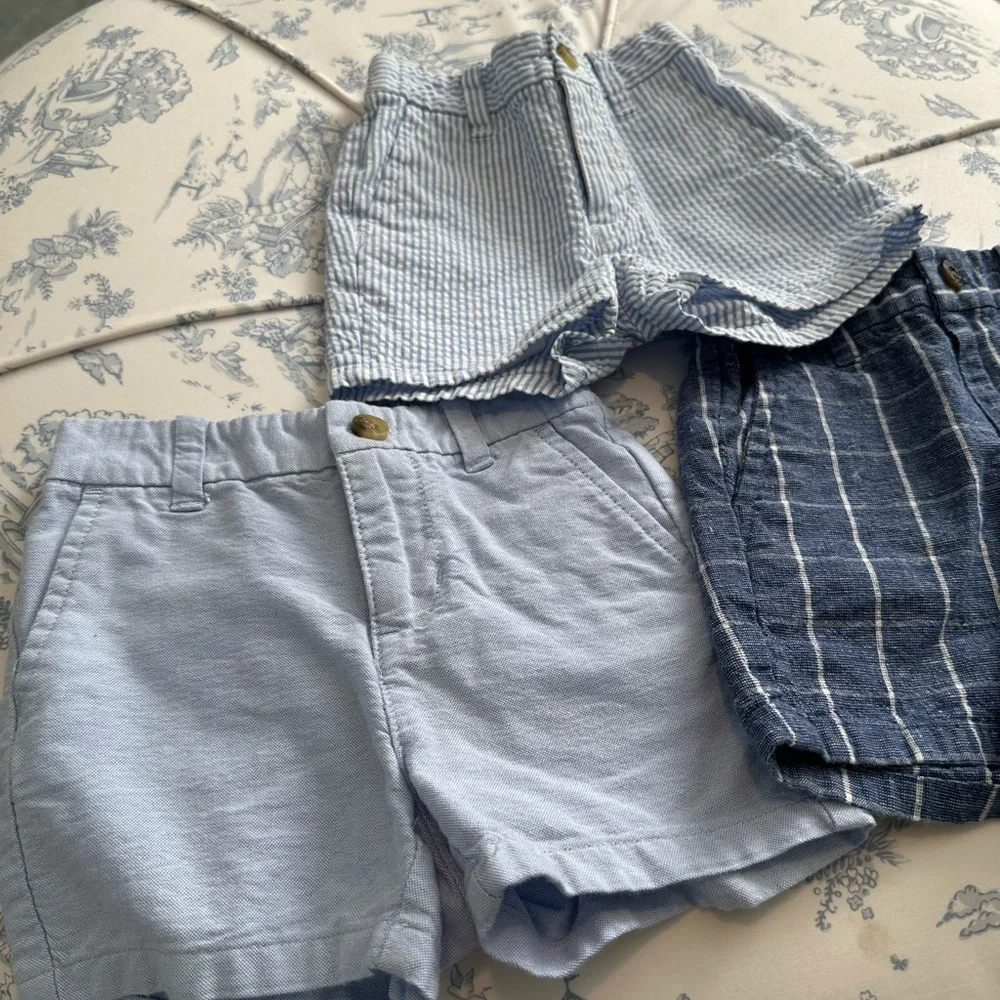 3 pairs of Toddler Boys Janie & Jack Shorts- 6-12 mos - Picture 2 of 11